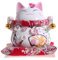 Goodwei Maneki Neko - Salvadanaio con campane, in porcellana fine (S)