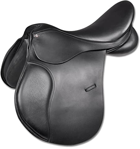 WALDHAUSEN Vielseitigkeitssattel Comfort, Leder, 17,5''/44 cm, schwarz