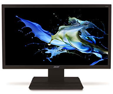 Acer V246HLbmid Monitor da 24, Display Full HD (1920x1080), Frequenza 60 Hz, Formato 16:9, Contrasto 100M:1, Luminosità 250 cd/m², Tempo di Risposta 5 ms, VGA, DVI (w/HDCP), HDMI, Speaker Integrati