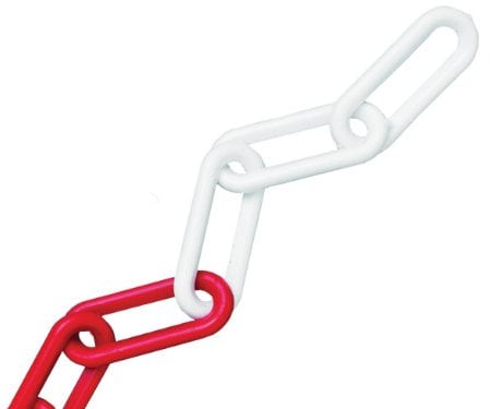 Faithfull - Kunststoffkette 8mm 12,5 Rot/Weiß? - FAICHPRW812C
