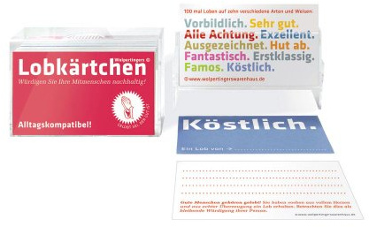LOBKÄRTCHEN für ERWACHSENE von donkey products