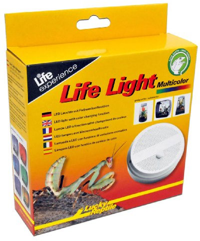 Lucky Reptile LL-1 Life Light mit Multicolor LED, passende LED Leuchte für Insect Tarrium, Life Boxen und Life Pyramide