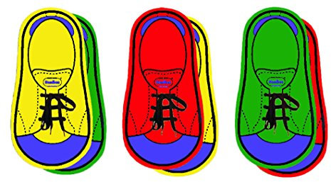 HenBea 887 Lernspiel Schuhe binden mit 6 Schuhen und Schnürsenkeln