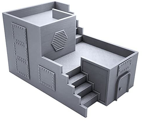 EnderToys Two Story Base, Terrain Scenery for Tabletop 28mm Miniatures Wargame, 3D Printed and Paintable