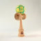 Bahama Kendama Full Crackle Grand Gelb auf Grün