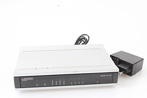 Lancom Systems 1721+ VPN - Router (ADSL, ITU G.992.3, ITU G.992.5 Annex B, ITU G.992.5 Annex A, 0.1 Gbit/s, 65 Mbps, con Cables, Ethernet)