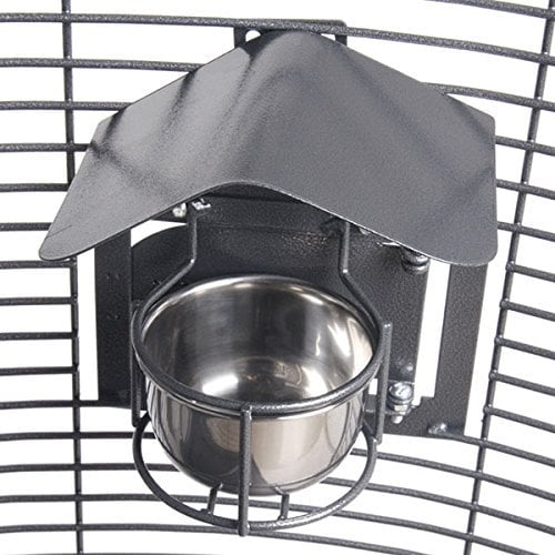 Montana Cages | 2er-Set Feeder Shield - Futternapf-Dach | SMALL - Antik | ca. 14 x 12 x 4,25 cm