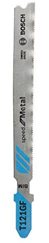 Bosch 5x Stichsägeblatt T 121 GF Speed for Metal (für Stahlbleche, Professional Zubehör Stichsäge)