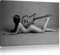 Pixxprint Nackte Frau mit Gitarre, Größe: 120x80cm, Leinwandbild, fertig gespannt, Wandbild, Dekoration, Kunstdruck, kein Poster