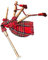 McWilliams Mini Miniatur Dudelsack, Dudelsack für Anfänger, spielbares Spielzeug, Geschenk (Royal Stewart)