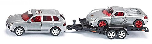 SIKU 1:55 SCALE CAR WITH TRAILER AND SPORTSCAR