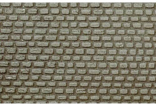 Heki 72302 Kopfsteinpflaster 0/1/H0, 40 x 20 cm, 2 Stück, Größe 40 x 20 cm, Mehrfarbig