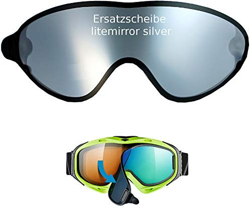 uvex Comanche to Off ESS Ersatzscheibe für Skibrille Comanche als take Off - Single Lens litemirror Silver