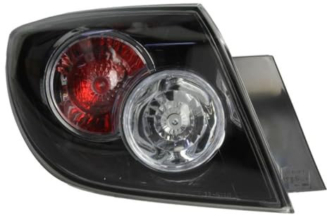 TYC 11-11804-01-2 Heckleuchte Rücklicht, Rückleuchte, Durchsichtig,Schwarz