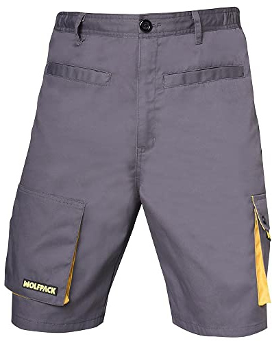 Wolfpack 150171 Modische Herren-Shorts , 15017130,Grau, XXL (54/56)