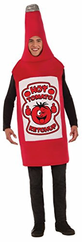 Ketchup Bottle Costume Adult Men Standard