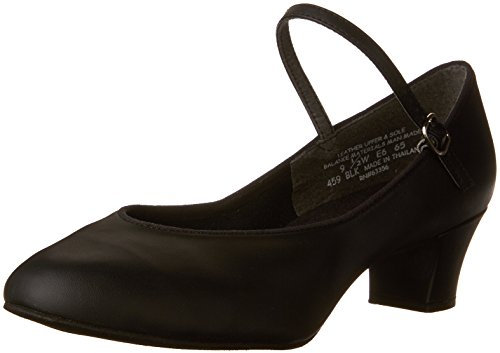 Capezio Damen Suede Sole Jr. Footlight Character Shoe Charakter-Schuh, Schwarz, 38.5 EU