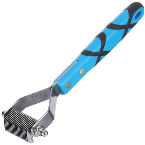 GROOM PROFESSIONAL Coat King Stripping Rake for Dogs - Deshedding Brush for Dogs - Undercoat Rake for Deshedding & Detangling - Hair Stripping - Suitable for Various Coat Types, Extra Fine 20 Tooth