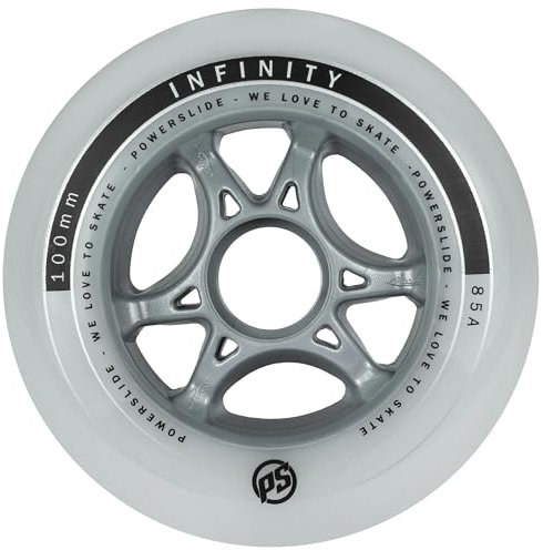 Powerslide Rollen Infinity II 4-Pack, Weiß, 100mm