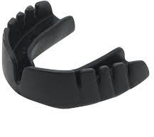 snap-fit Mundschutz Opro aus Gummi Boxen, Hockey, Rugby und alle Kontaktsportarten, schwarz, für Erwachsene