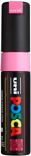 POSCA 182678 - Marcatore POSCA con punta a cuneo largo, rosa neon
