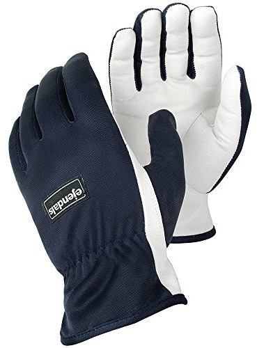 Ejendals Lederhandschuh Tegera 124, Größe 8, 1 Stück, blau/weiß, 124-8