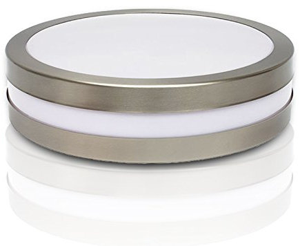 trendlights24 Savona Bad Deckenleuchte IP44 rund - E27 230V - Set mit 1x 13W LED 1270 lm - für Decken, als Wandleuchte, Wohnraum & außen