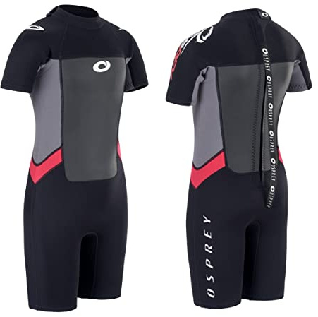 Osprey Kids Shorty Wetsuit | Boys and Girls 3mm Neoprene Suit for Surfing, Paddle Boarding, Multiple Colours