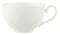 Villeroy & Boch - Royal Tasse, filigrane Tasse mit geschwungenem Henkel aus hochwertigem Premium Bone Porzellan, spülmaschinenfest, 260 ml