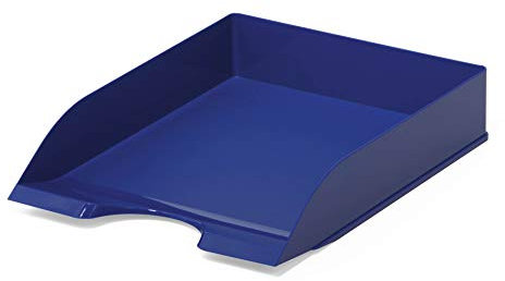 Durable Briefablagen (Basic, für Format DIN A4 bis C4, stapelbar) 6 Stück, blau, 1701672040