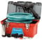 BLUREA Mobile Tankstellen Box mit Tauchpumpe, manueller Zapfpistole und 3m Schlauch mit Schlauchtülle, 12V 18l/min, 230W, Geräusche-Schutzklasse IP55 70db