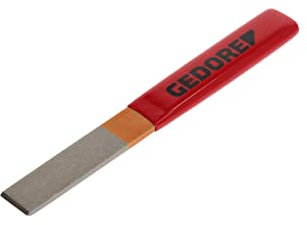 GEDORE Burin, Extra plat avec poignée plastique, Angle de pointe 60°, Largeur du tranchant 26 mm, Longueur 240 mm, Acier trempé, 104 P