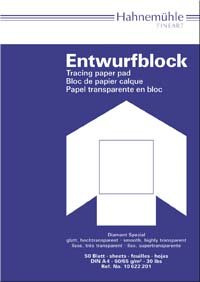 Entwurfblock A4 80g transparent 50 Blatt
