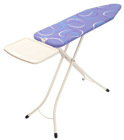 Brabantia Comfort ASSE da Stiro con Portacaldaia Solid, 124 x 38 cm, Moving Circles