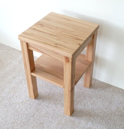Beistelltisch Massiv Kernbuche Naturbelassen „Leila“ 45x45x45cm