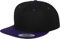 Flexfit Unisex Classic Snapback 2-Tone Cap Kappe, Black/Purple, One Size