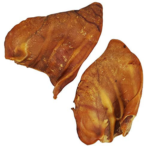 Eamufa Warnicks Tierfutterservice Hundesnack, getrocknete Schweineohren 20 Stück a 45-50g