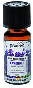 promed Aromaessenz 100% Ätherisches Öl, Essential Oil, Raumduft, Duftöl, Komposition geeignet für Duftlampen und Aroma Diffuser,10 ml, Aromatherapie und Mood Balancer, Made in Germany (Lavendel)