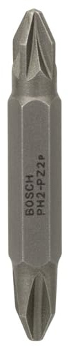 Bosch Professional Doppelklinge für Pozidriv- und Phillips-Kreuzschlitzschrauben (PH2, PZ2), 2607001743