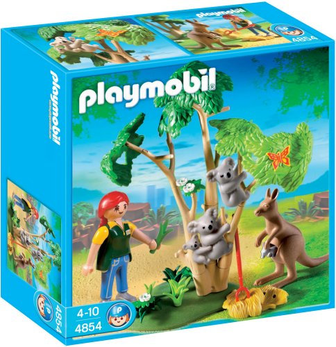 Playmobil - 4854 - Jeu de Construction - Arbre à Koalas et kangourous