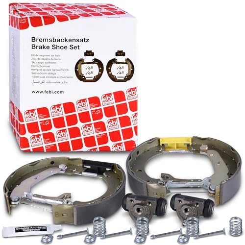 febi bilstein 37243 Bremsbackensatz mit Anbaumaterial, 1 Stück | Kompatibel mit: RENAULT KANGOO, KANGOO Express