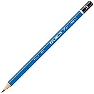Staedtler Mars Lumograph 100 Pack of 3 Pencils 2mm Blue 2B