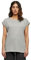 Urban Classics Damen Kurzarm T-Shirt Ladies Extended Shoulder Tee, Grey XS