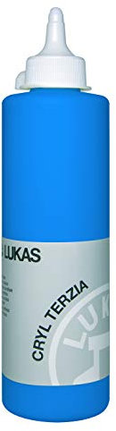 LUKAS CRYL TERZIA 500 ml - Acrylfarbe in Studien-Qualität - Farbton Primär-Blau