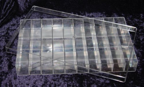 Unbekannt SORTIMENTSKASTEN / SORTIERKASTEN 40-Fach mit Deckel, Ideal für Haushalt, Werkstatt, Lager, Deko: Kleinutensilien, Abmessung 35,5 x 21 x 4 cm, NEUWARE AUS DEUTSCHER PRODUKTION