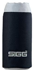SIGG Nylon Pouch Black (0.4 L), modische Schutzhülle für jede SIGG Trinkflasche, handliche Flaschentasche aus Nylon, leicht isolierende Flaschenhülle