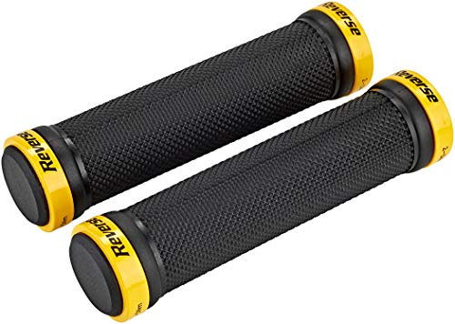 Reverse Grip Lock-On Fahrrad Schraubgriffe schwarz/gelb