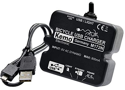 Kemo M-172N - Cargador USB para bicicleta