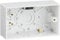 Extra Deep Plastic Double 2 Gang Surface Mounted Pattress Back Box 47mm - White