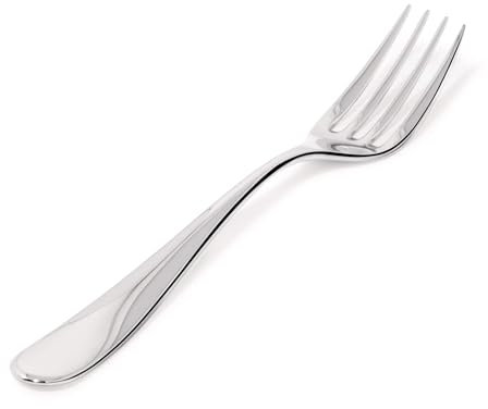 Alessi Nuovo Milano Serving Fork, (5180/12), Silver